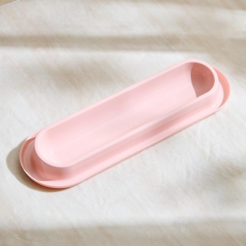 High-Foot Cat Bowl: Non-Slip, Anti-Tip, Slanted Design for Pet Neck Protection.