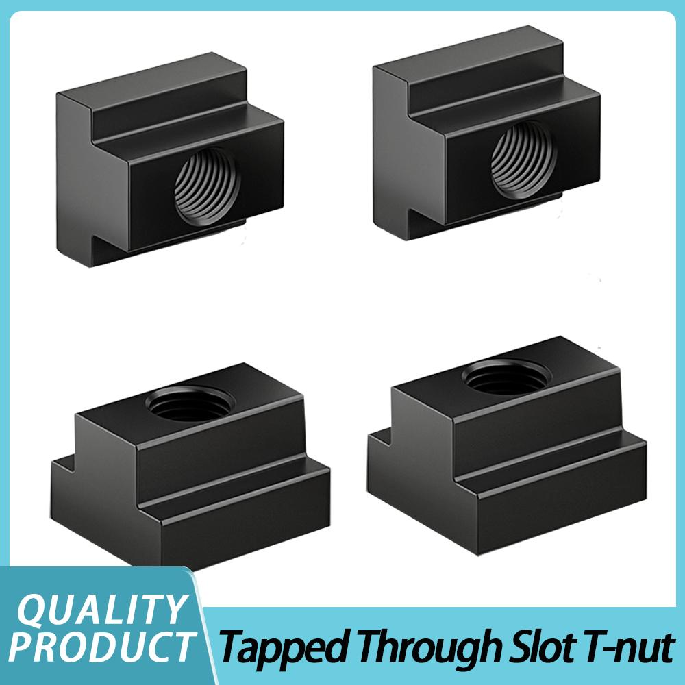 

1-20pcs Tapped Through Slot T-nut M6 M8 M10 M12 M14 M16 M18 M20 Grade 10.9 Black Oxide Finished Carbon Steel Slot T-Nut DIN508 M6 (10pcs)