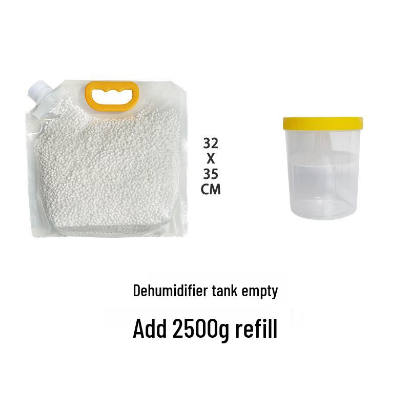Recharge réutilisable absorbant l'humidité pour déshumidificateurs - Idéal pour les armoires et les chambres d'étudiant