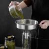 Lejek ze stali nierdzewnej Duży lejek kuchenny Narzędzia do filtrowania płynnego oleju spożywczego Metalowy lejek z szerokim otworem do napełniania butelek puszek