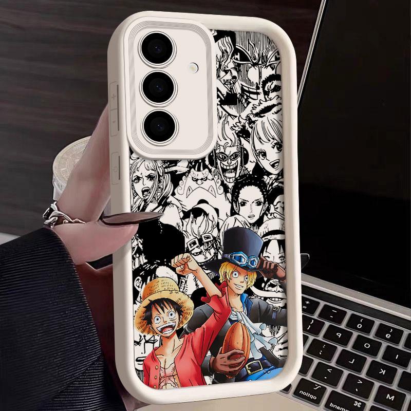One Pieces Japanese Anime Phone Case For Samsung S26 S25 S24 S23 S21 S20 Ultra For Galaxy S25 S24 FE S26 Plus Soft Silicon Cover