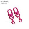 Candy Color Rotating Lobster Clasp Keychain 14mm Door Buckle Hanger - DIY Metal Ornament Accessory