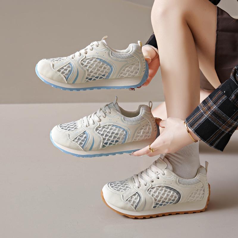 Korean Version of the New Dad Shoes Women's 2025 Summer Student Sports Thick-soled Heightening Casual Shoes Mesh Breathable Women's Shoes