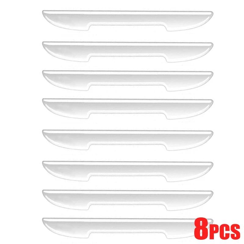 Carbon Fiber Look Car Door Protective Sticker Stripcar Body Rearview Mirror  Edge Anti-Collision Protector Anti-Scratch Stickers