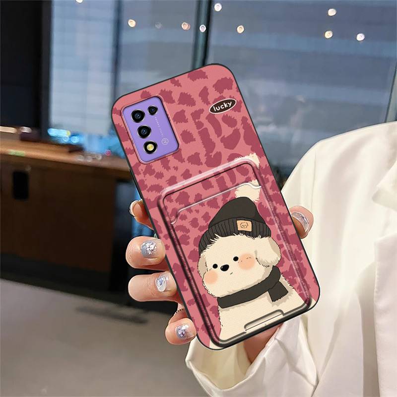Fashion Design Cartoon Phone Case For ZTE Libero 5G iii/A202ZT Protective Shockproof Card Sleeve Cover Anti-dust Cute