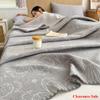 Hot Sale cotton jacquard three-layer yarn wool towel quilt pure cotton lunch break blanket sofa cover blanket shawl blanket