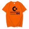 Loose Men T-shirts Summer Commodore 64 Print T Shirt C64 SID Amiga Retro Cool Design Street Short Sleeve Top Tee Clothing