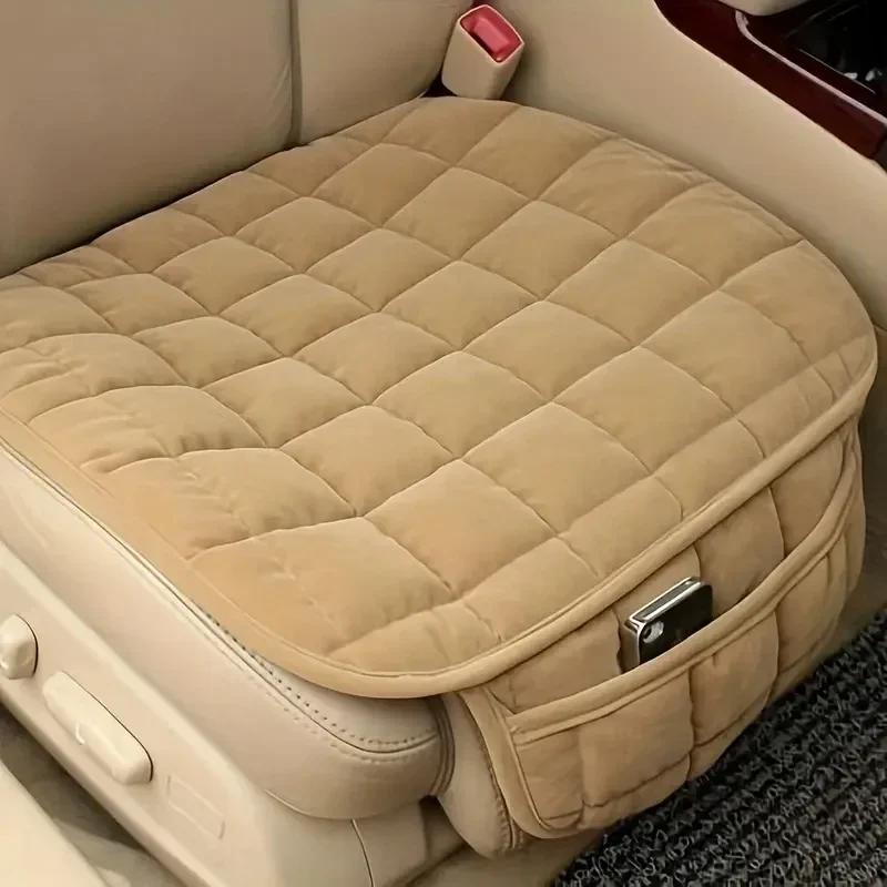 Car Seat Cover Winter Warm Cushion Anti Slip Universal Front Chair Breathable Pad for Vehicle Auto Car Protector Amagi