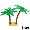 MOC Plants Accessories Bricks 3471 2435 6064 3778 City House Trees Pine Prickly Bush Green Grass Military Building Toys