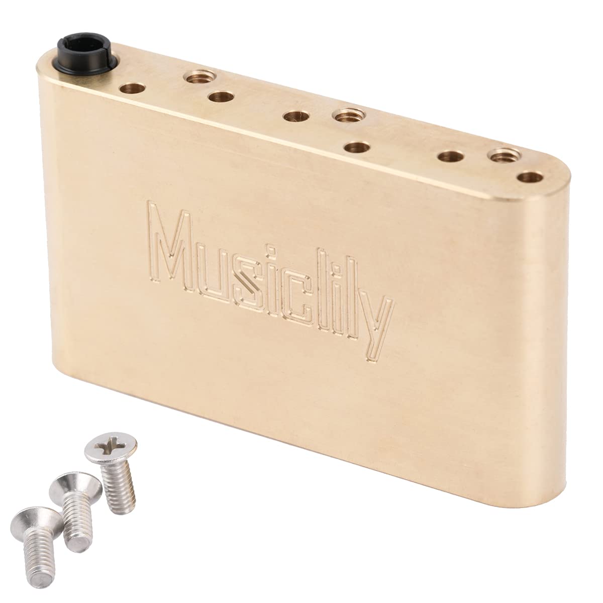 

Musiclily Ultra String Pitch 10.8mm Strat Brass Tremolo Block 42mm для Wilkinson WVCWVP Tremolo Bridge Electric Guitar