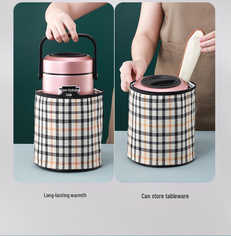 High-Value Insulated Lunch Box: Stylish & Durable 304 Stainless Steel, Ideal for Workers, Students, and Home Use