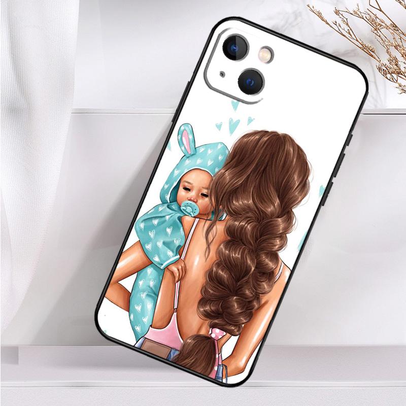 Fashion Super Mom Shockproof Case For iPhone 17 16 15 14 11 Pro Max Plus 12 13 Mini 16e 17 Air Phone Cover