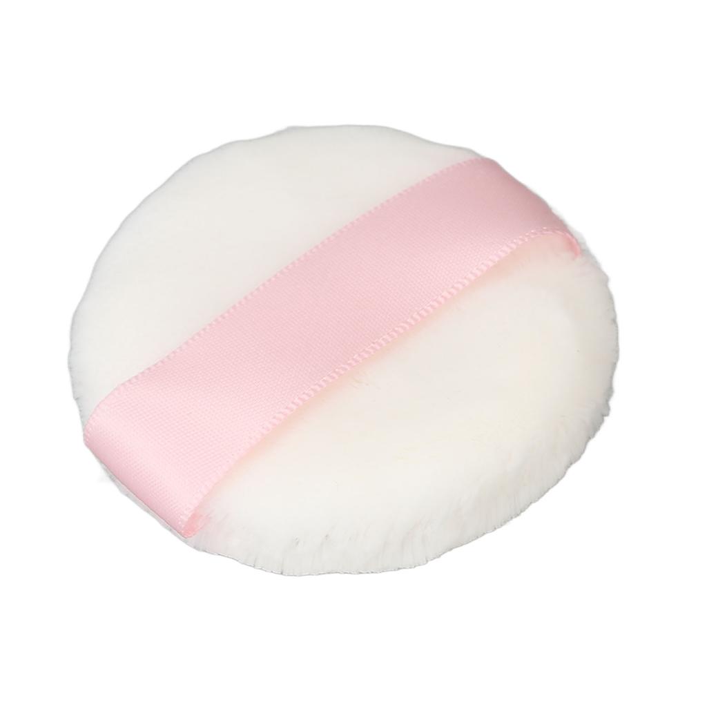 Body Powder Puff 2.4in Diameter Soft Raised Pile Breathable Washable Makeup Powder Puff for Cosmetic Family Travel