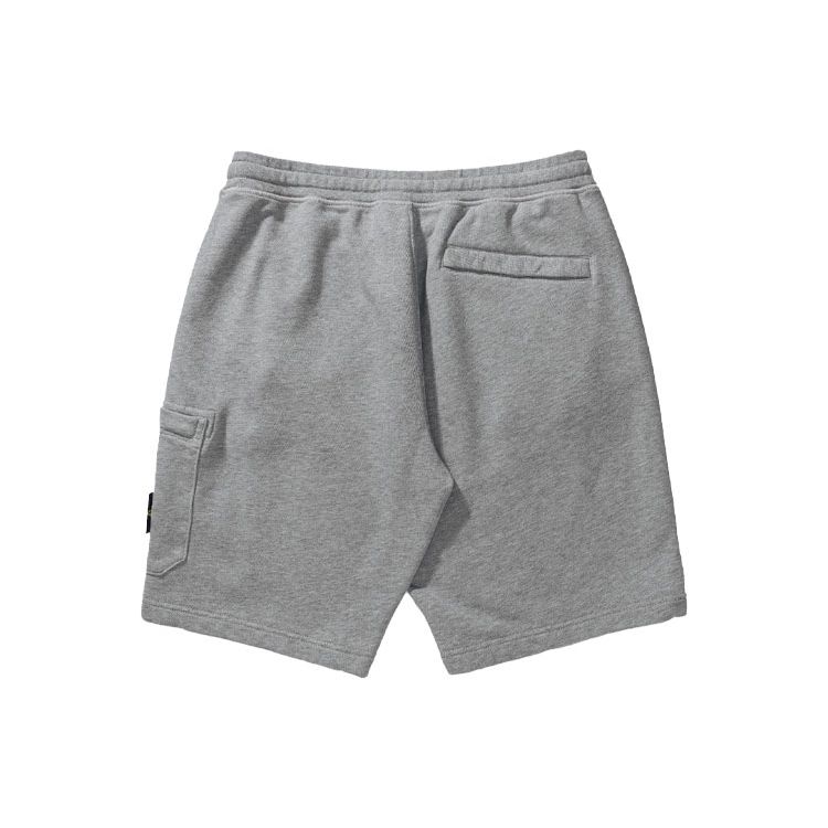 STONE ISLAND Szorty Bermuda Cargo Szary Melange Męskie Spodnie 741564651-V0M64