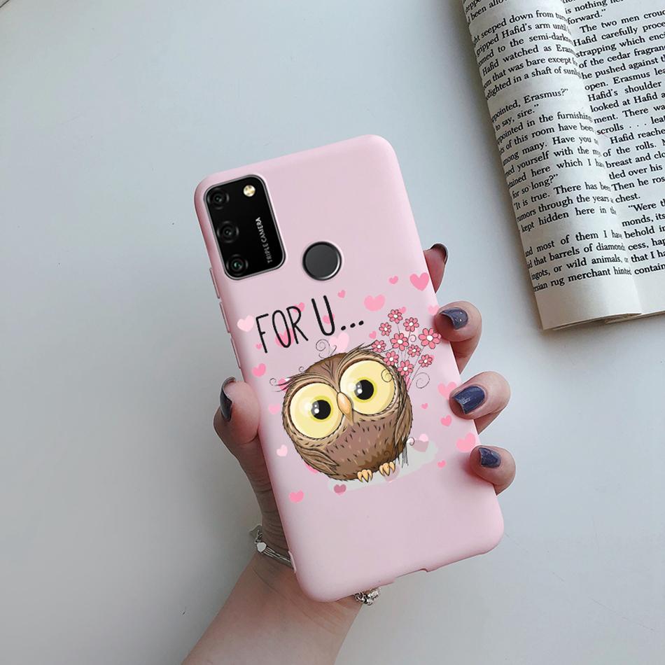 For Huawei Honor 9A Case 2020 Silicon Cover Soft Bumper Coque For Huawei Honor 9A Phone Cases MOA-LX9N Honor9A Love Heart Funda
