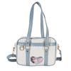 Nová japonská JK přenosná uniformní taška přes rameno PU taška Love Pain Simple Campus Girls Soft Cute Messenger Bag Itabag IB065