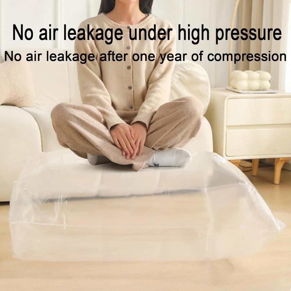 Extra Large Vacuum Storage Bag - Press To Exhaust, Vacuum Storage Bags, Thickened Cube Vacuum Seal Bags, Compression Space Saver Bags Organization