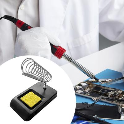 Soldering Tin Stand W/ Welding Cleaning Sponges Soldering Iron Holder Spring Holders Support Electric Soldering Iron Accessories