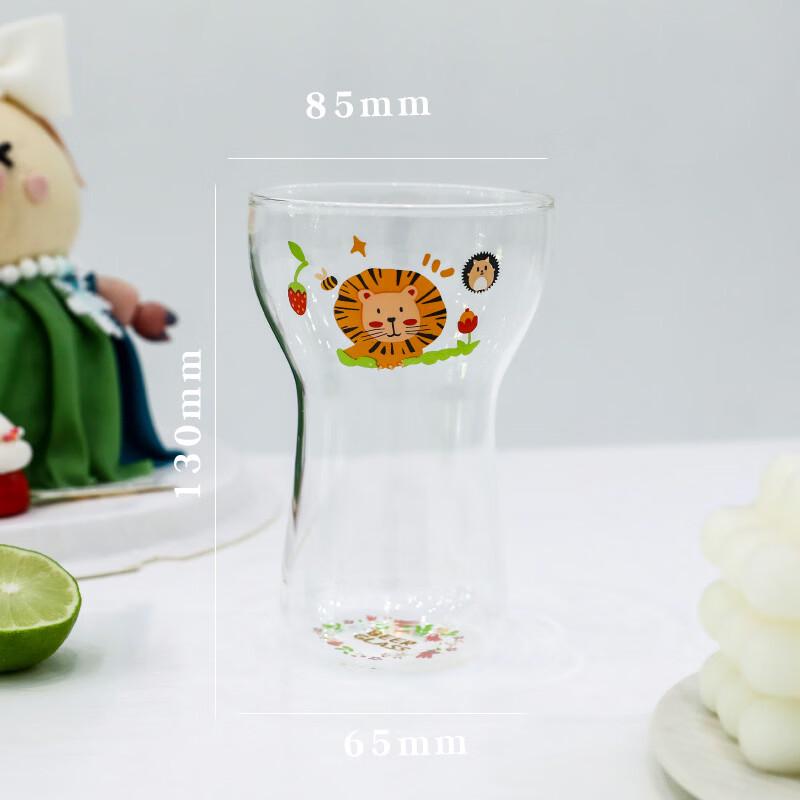 Changqi Ins Stil Kleiner Löwe Cartoon Glasbecher