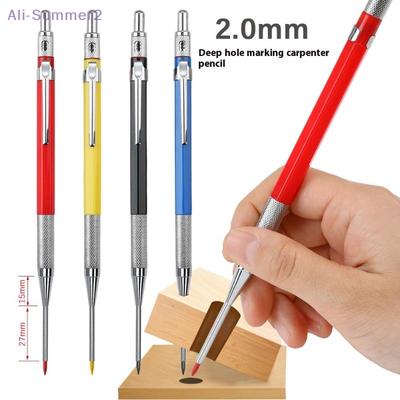 1Pc Deep Hole Metal 2.0mm Woodworking Mechanical Pencil Or 8Pcs 2.0mm 2B Replaceable Lead Marking Pencil For Woodworking