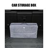 1 stk Bil Myk Filt Oppbevaringspose Organizer Biler Sammenleggbar Bagasjerom Biltilbehør For Tesla Model 3 Model S Model X Model Y Roadster Bonina Coil