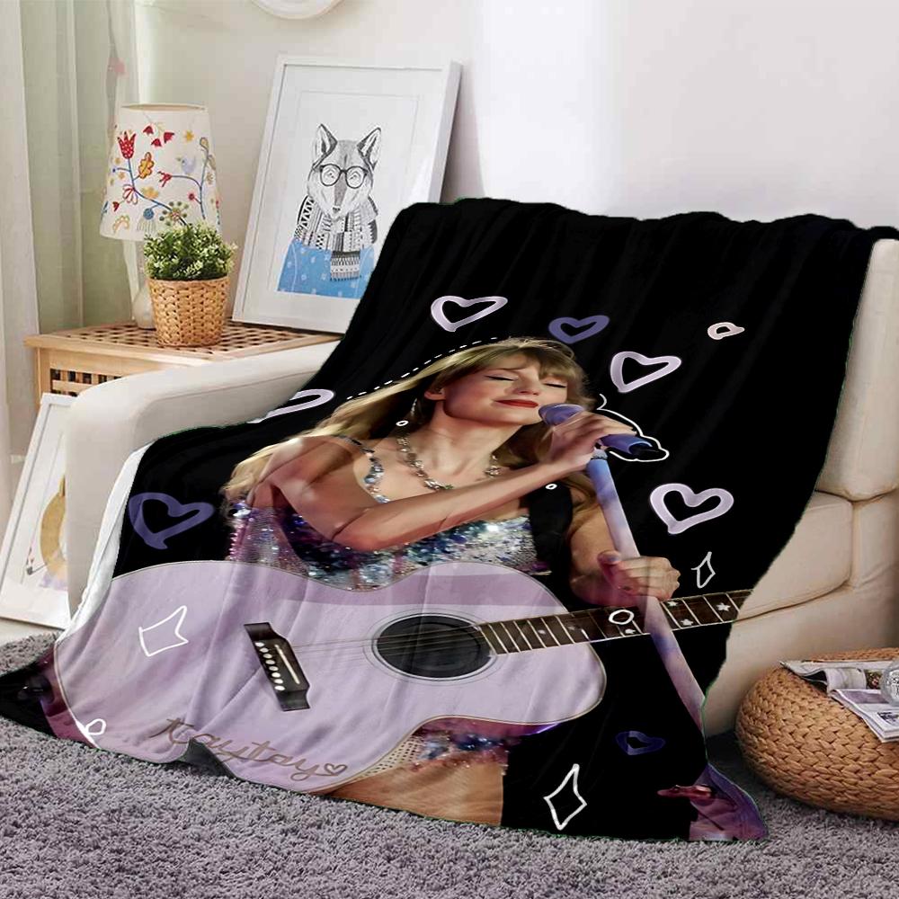 Taylor Swift Live Performance Blanket Soft Throw Blanket For Home Bedroom Bed Sofa Travel Office Solid Christmas Blanket