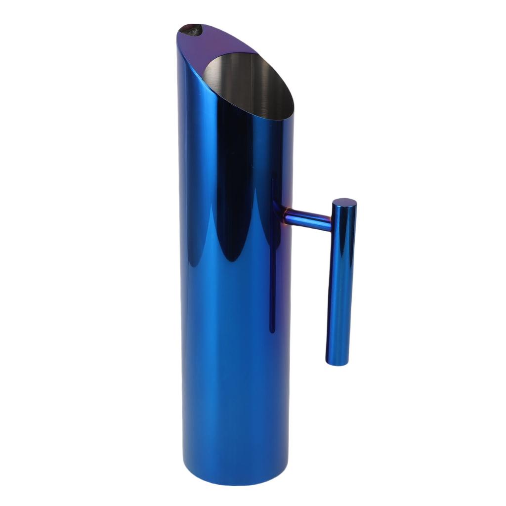 Stainless Steel Water Pitcher with Ice Guard 2L Metal Drink Pitcher Beverage Container with Handle for Iced and Hot Tea