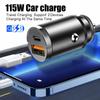 115W Car USB Charger Super Fast Charging Mini Pull Ring Mobile Phone Car Charger PD Invisible Adapter Socket Interface Charger