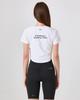 Liaaegtipai Womens Semi Cropped T-Shirt White