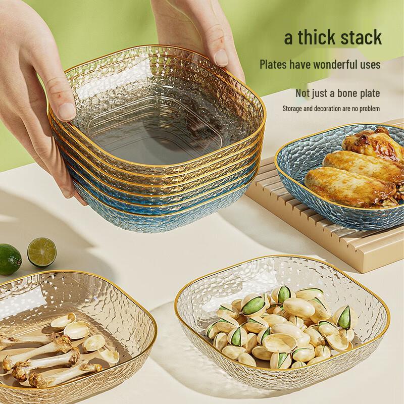 

Changbaosen 5-Pack Irregular Plastic Serving Dishes