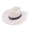 Summer Men's and Women's Beach Hats Hard One-word Denim Straw Hats European and American Style Big-brimmed Top Hats