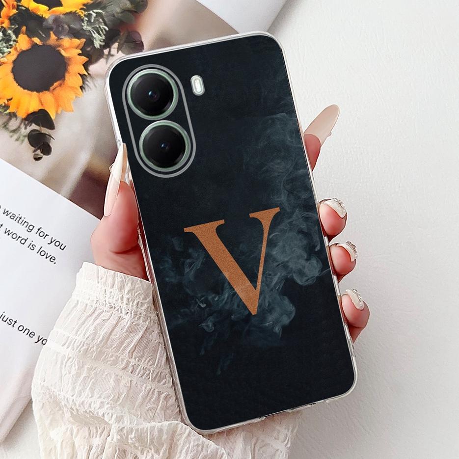 For Xiaomi Poco X7 Pro Case Luxury Letters Cover Clear Silicone Soft Slim Phone Case For Xiaomi Poco X7 PocoX7 Pro X7Pro 5G Bags