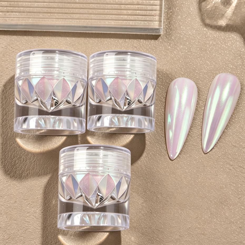 Xiaomi 1/2/3pcs Iridescent Aurora Chrome Nail Powder Unicorn Mermaid Pigment Dust Mirror Pearlescent Glitter Nail Art Powder Gel Polish