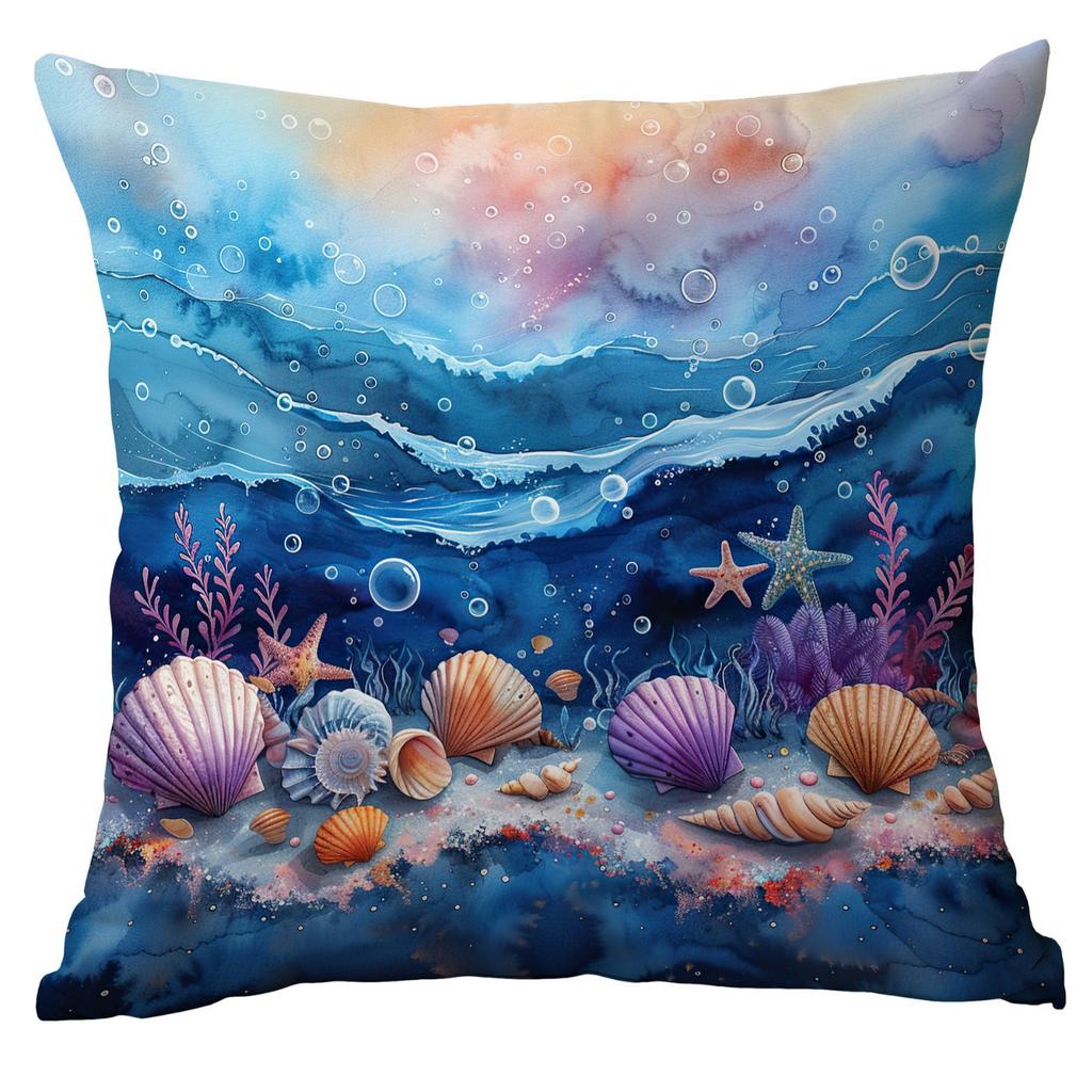 New Fantasy Underwater World Coral Pearl Shell Pillowcase Home Sofa Cushion Cover