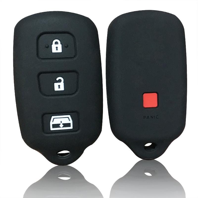 

Key Cover Case for Toyota 4Runner Camry Corolla Prius RAV4 Lexus SC300 Scion XB Pontiac Vibe Keyless Remote Car Key Shell Holder чорний