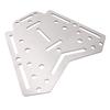 Motorcycle Rear Luggage Rack Stainless Steel Tail Storage Rack Top Box Holder Support Bracket Replacement for Zontes