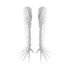 Long Finger Enamel Leather Gloves For Cosplay Event Nails Protection Costume Accessories Arm Sleeves for Halloween Party
