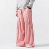 Heren Effen Kleur Corduroy Harembroek Heren Casual Oversized Wijde Pijpen Broek Mannelijke Oversized Jogger Harajuku Broek Heren Broek