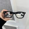 Stylish Vintage Square Clear Lens Design Classic Eyeglasses Frame Male Elegant Glasses Men Women Transparent Lens Design