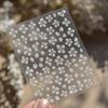 White Flower Gold Leaf Floral Petal Tulip Bloom Charming Retro Metal Soft Self Adhesive 5D Nail Art Sticker Manicure Decal DIY