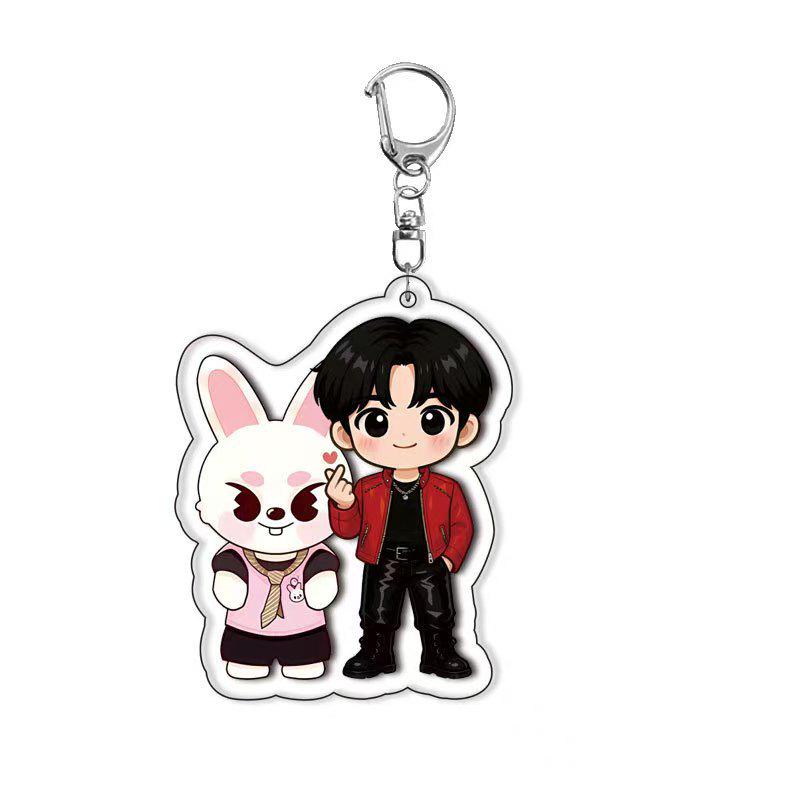 Stray Kids Acrylic Keychain Anime Merchandise Exquisite Pendant