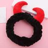 1PC Plush Headband Devil Horn Hairbands Cute Cartoon Headwrap For Face Wash Skincare Makeup Hair Accessories For Women