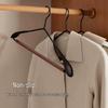 Nordic Style Iron & Beech Wood Luxury Clothes Hanger - High-Grade Solid Wood with Wide Shoulder and Anti-Corner Design.