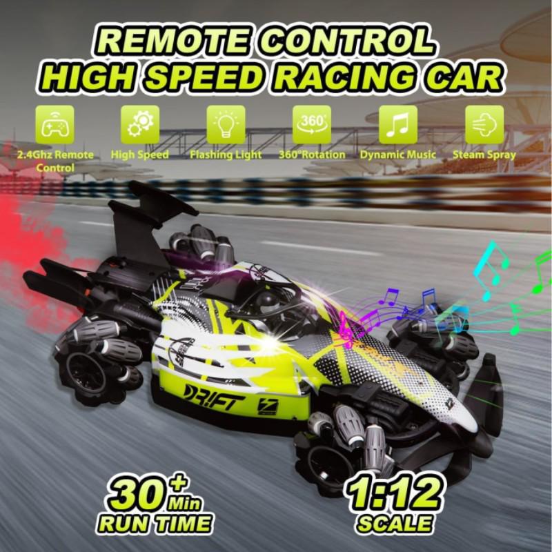 Spray Remote Control F1 Drift Car - Four-Wheel Drive Racing Toy for Kids