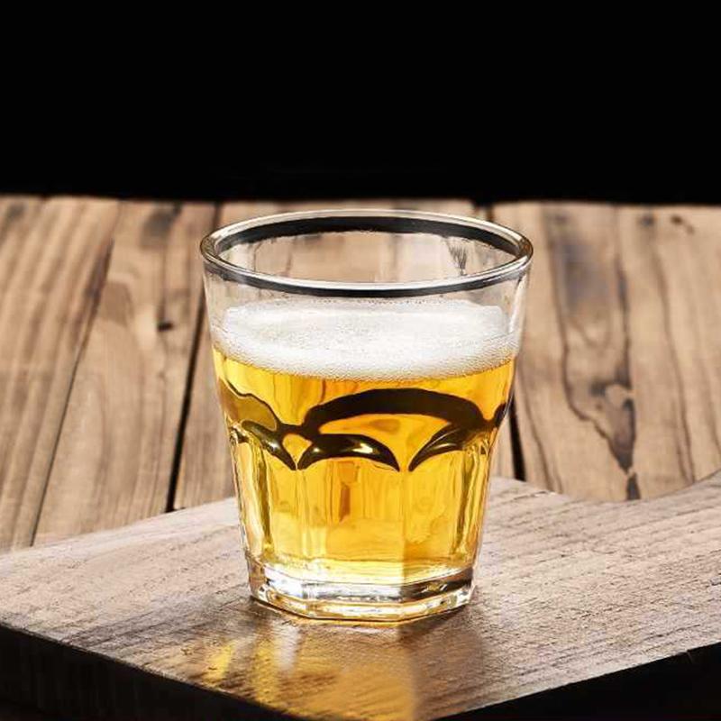 150ml 2pcs Set Vintage Thick Beer Glasses Suitable for Gatherings Transparent Whiskey Tequila Glasses Hot Tea Mug Holiday Gifts