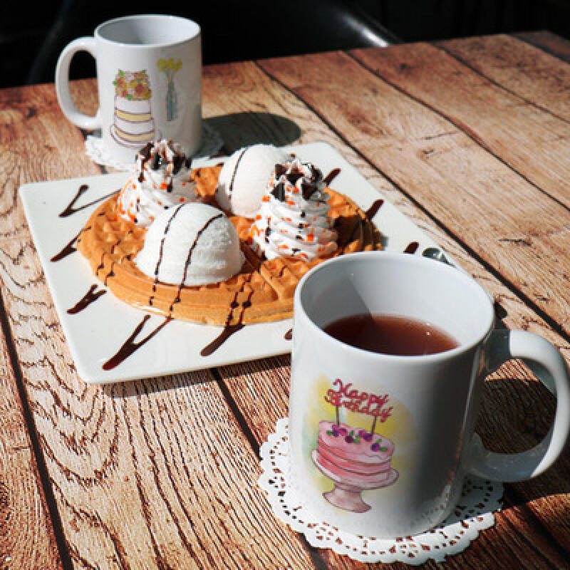 if060-Design Mug 2p-Delicious Cake