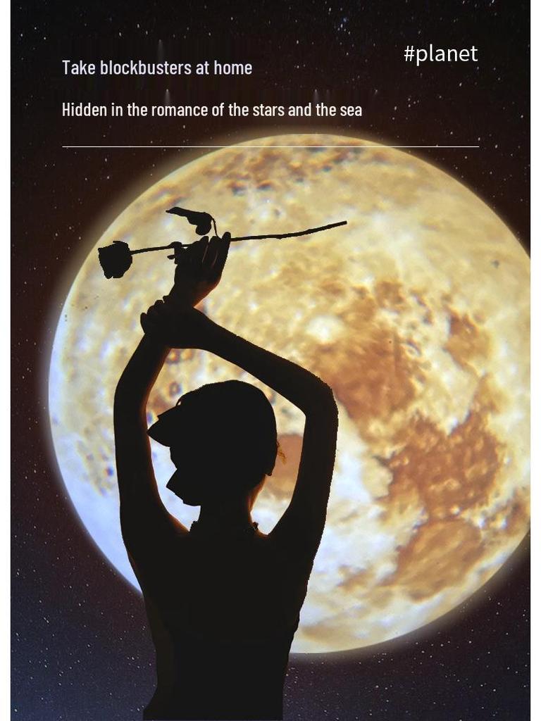 Starry Sky Moonlight Projector: Creative Night Light for Bedrooms