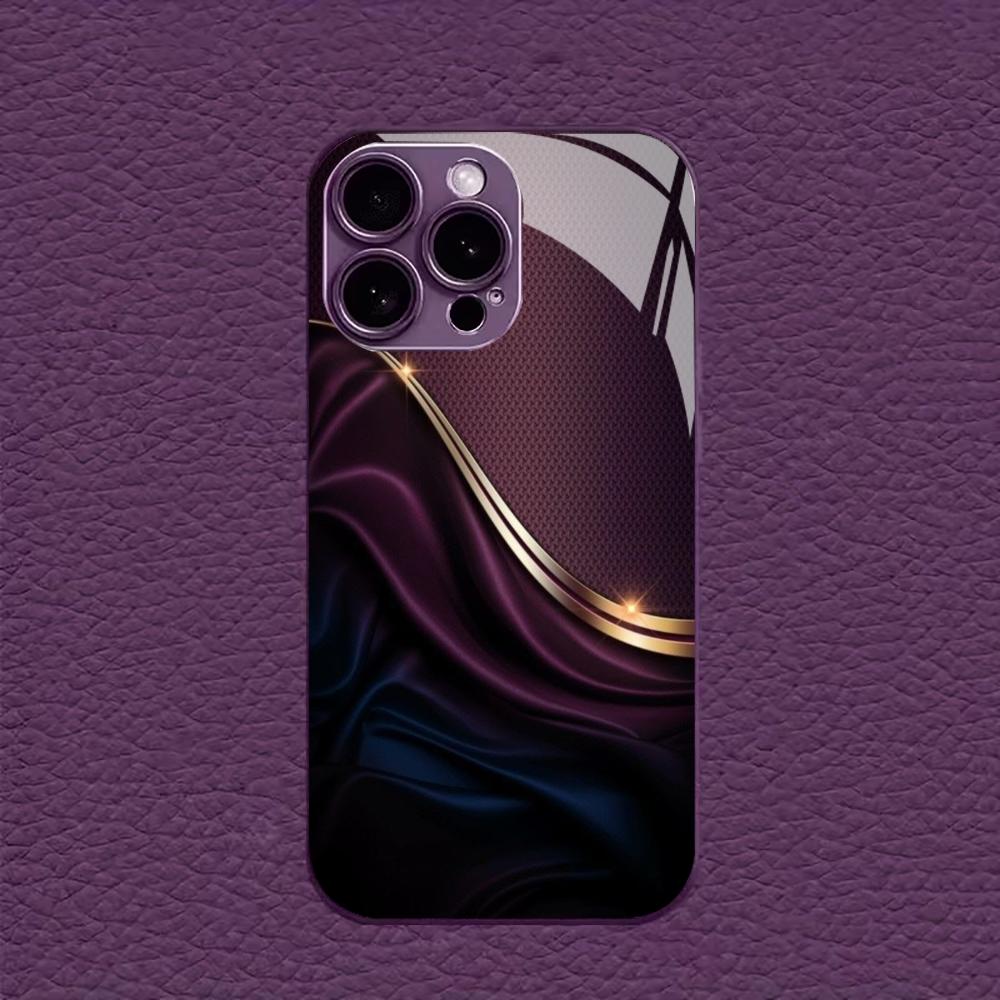 In Vogue New Hot-selling Protective Case Phone Case Metallic Paint Glass PhoneCase for iPhone 17 16 15 14 13 12 11pm Pro Plus