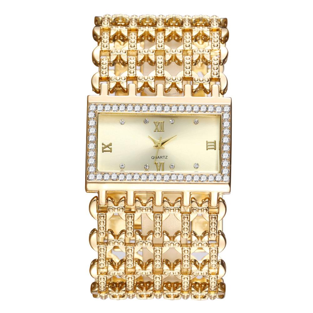 Ladies Quartz Watch Women s Skeleton Bracelet Dress Clock Wristwatch