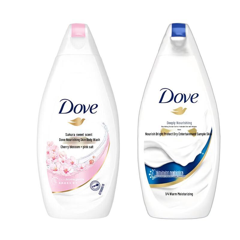 

Dove Shower Milk Bundle: Cherry Blossom Sweet Scent (400G) + Deeply Nourishing (200G)
